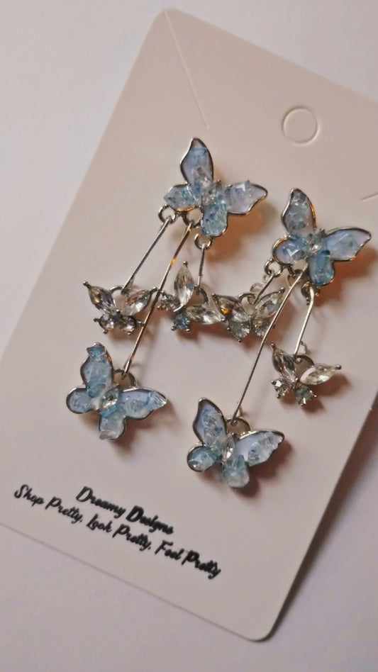 Butterfly Drip Ear Rings