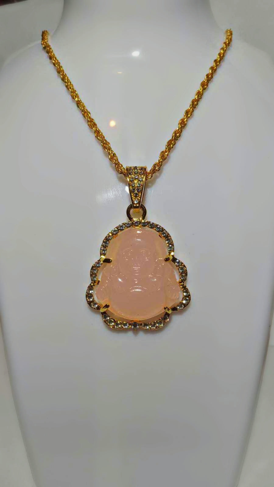 Pink Buddha Necklace