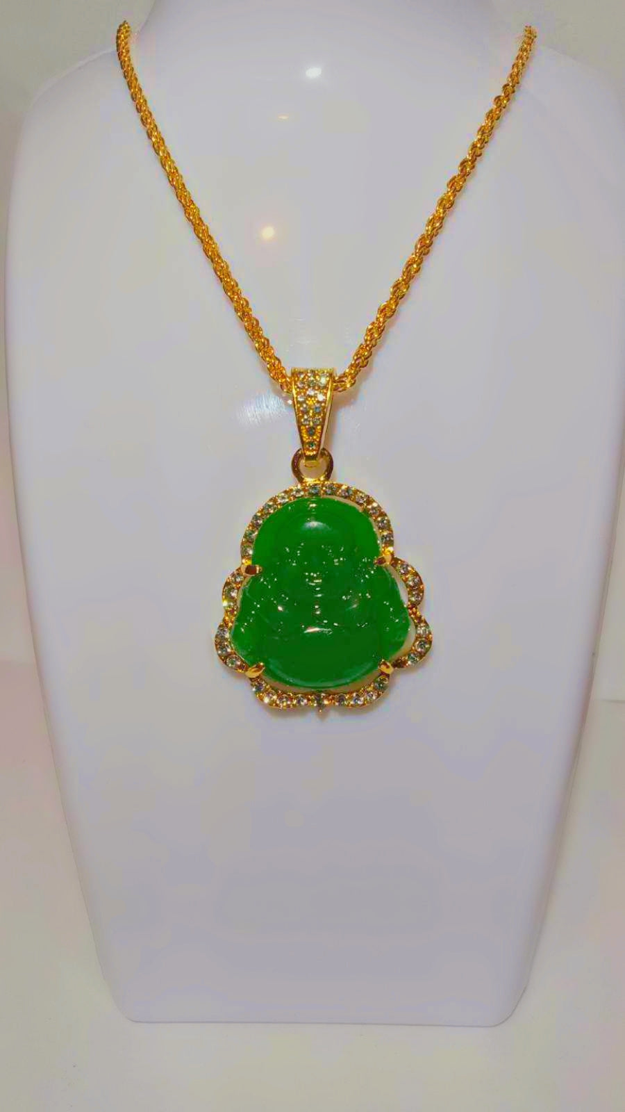 Green Buddha Necklace