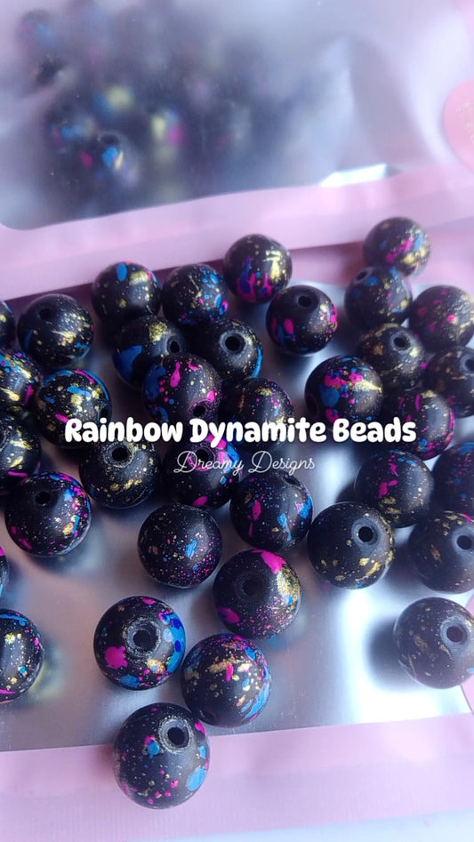 Rainbow Dynamite Bead Bag