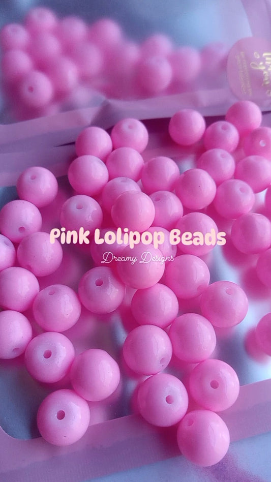 Pink Lolipop Bead Bag