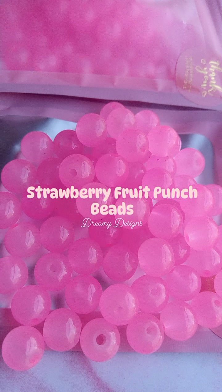 Strawberry Fruit Punch Bead Bag