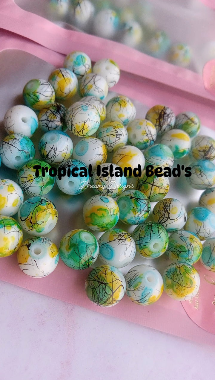 Tropical Island Bead Bag