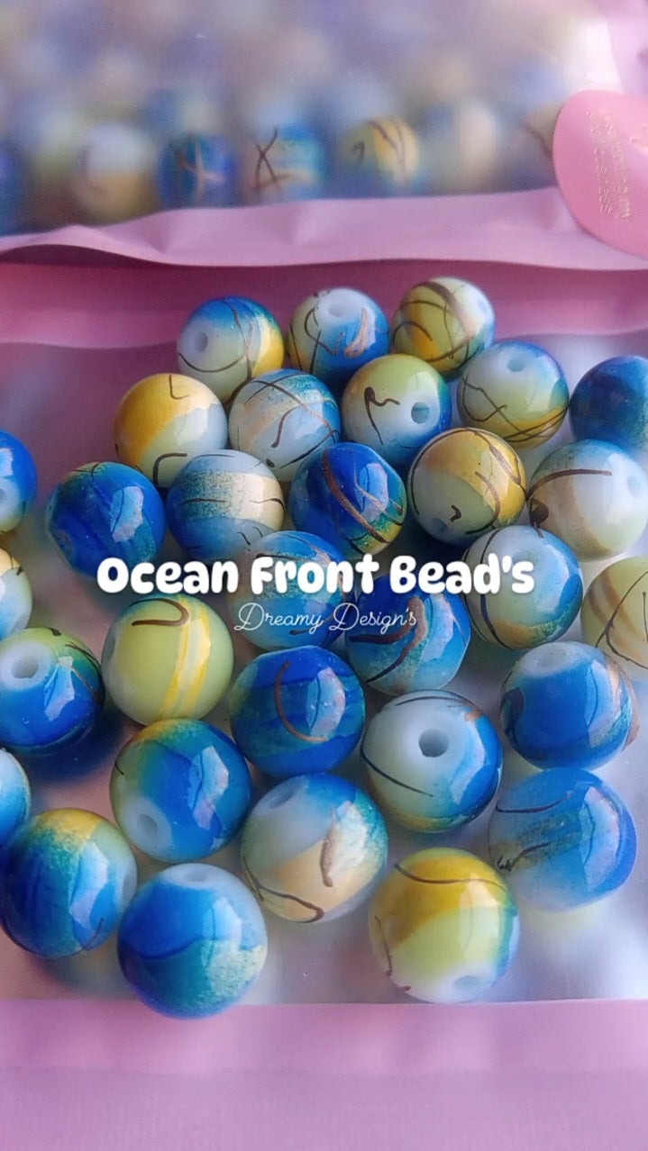Ocean Front Bead Bag