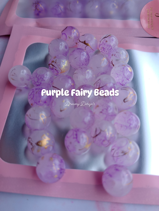 Purple Fairy Bead Bag