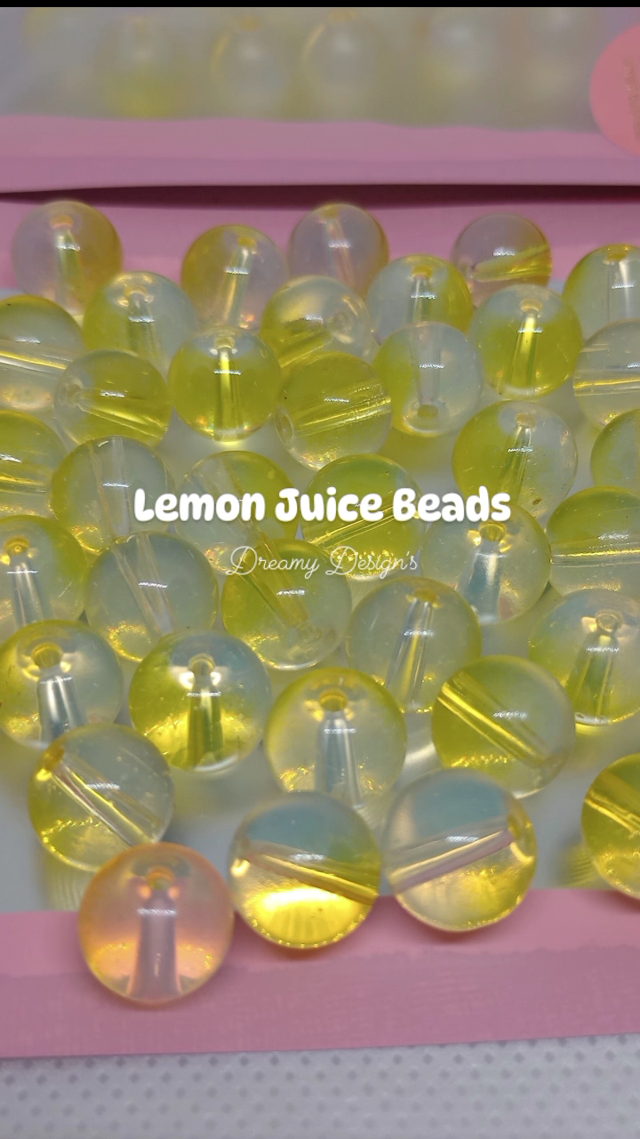 Lemon Juice Beads Bag