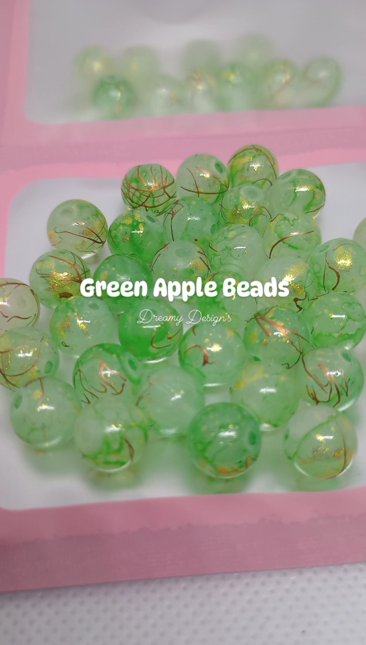 Green Apple Bead Bag