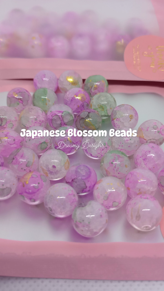 Japanese Blossom Bead Bag