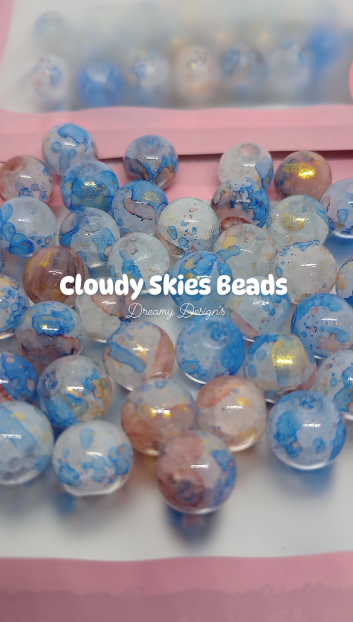 Cloudy Skies Bead Bag