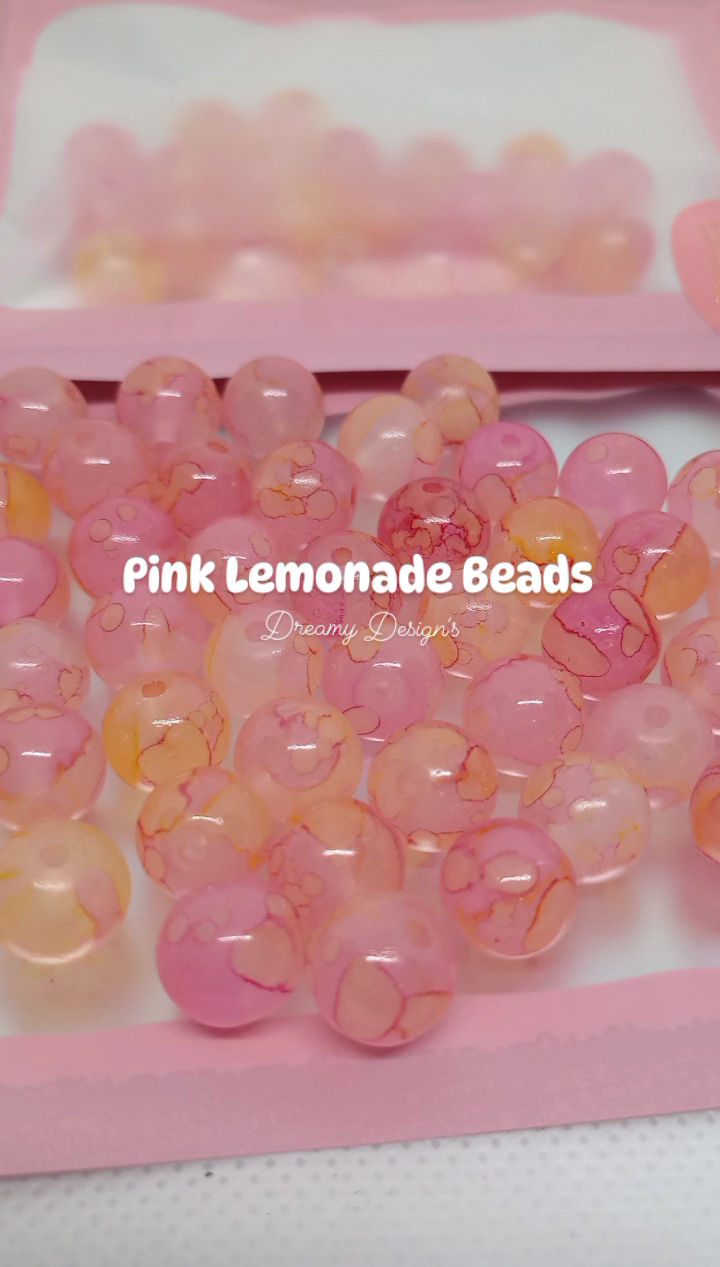 Pink Lemonade Bead Bag