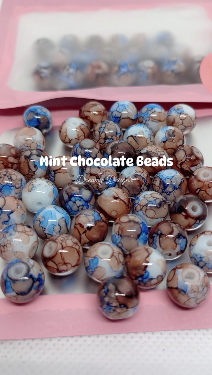 Mint Chocolate Bead Bag