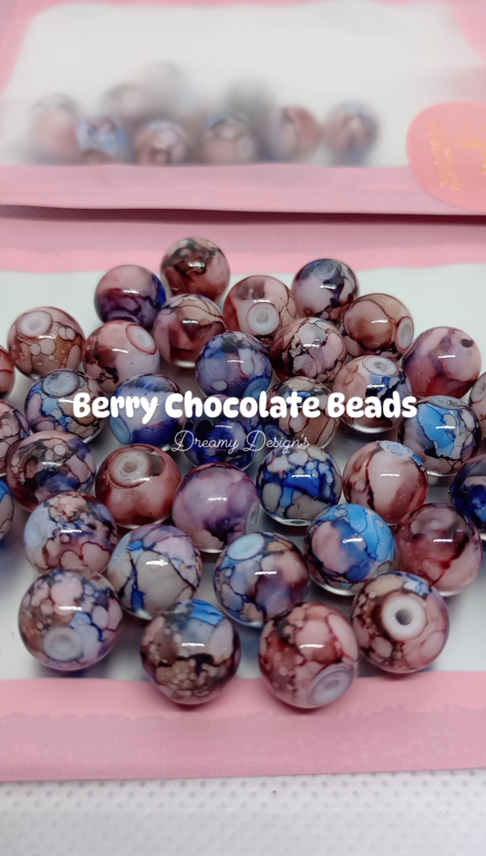 Berry Chocolate Bead Bag