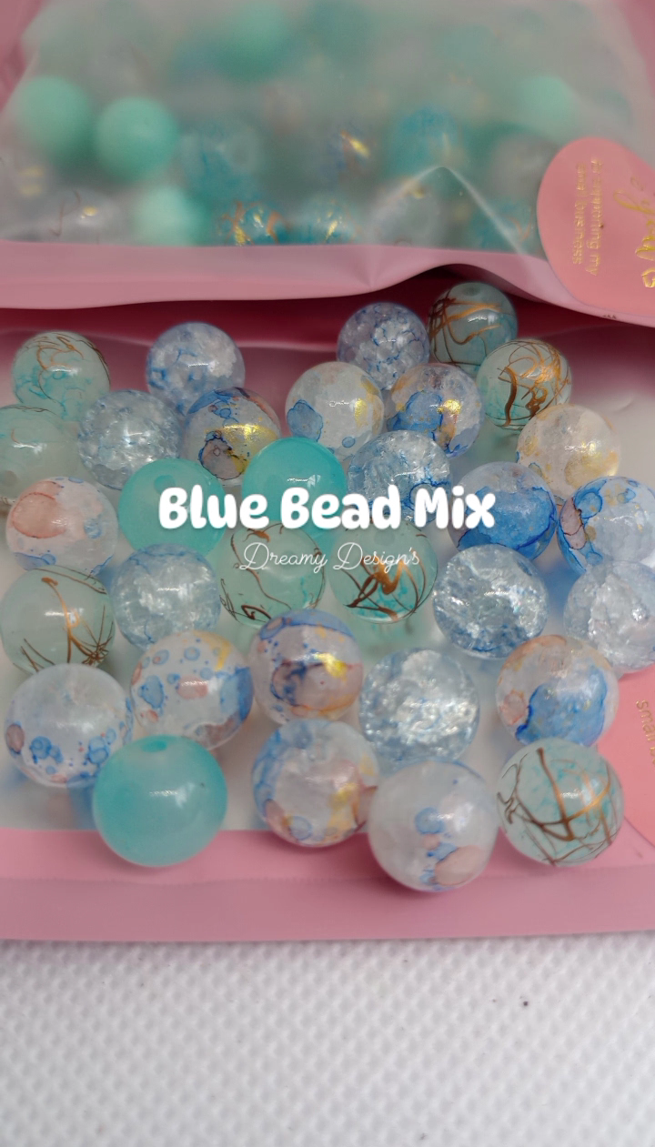 Blue Bead Bag Mix #2