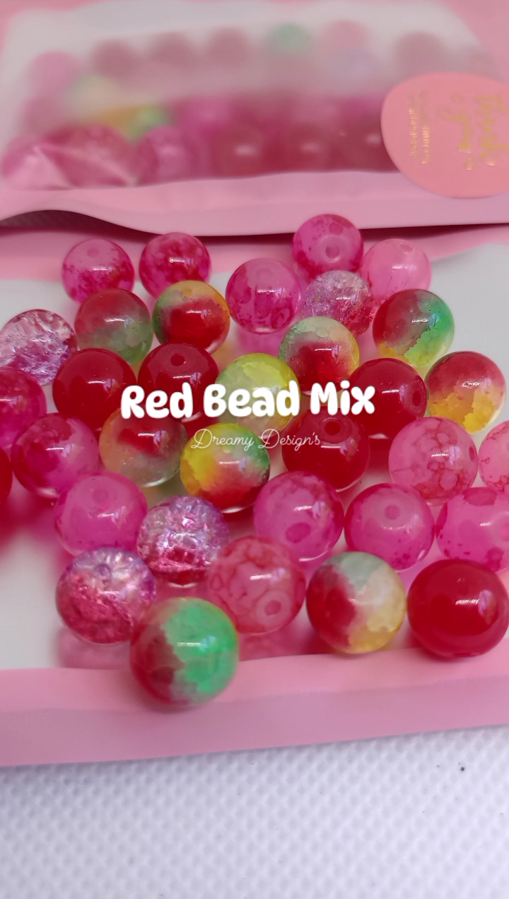 Red Bead Bag Mix