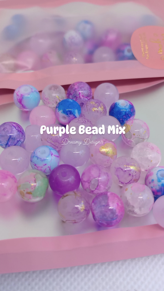 Purple Bead Bag Mix