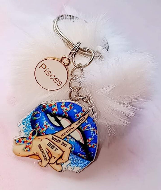 Pisces Lips Key Chain