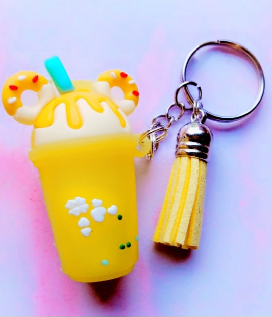 Yellow Smoothie Key Chain