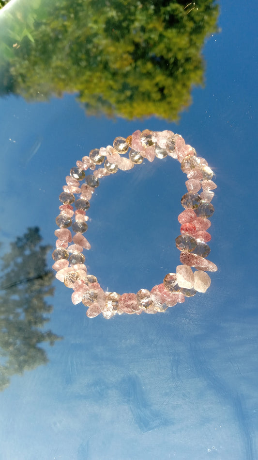 Amethyst Crystal Stone Bracelet