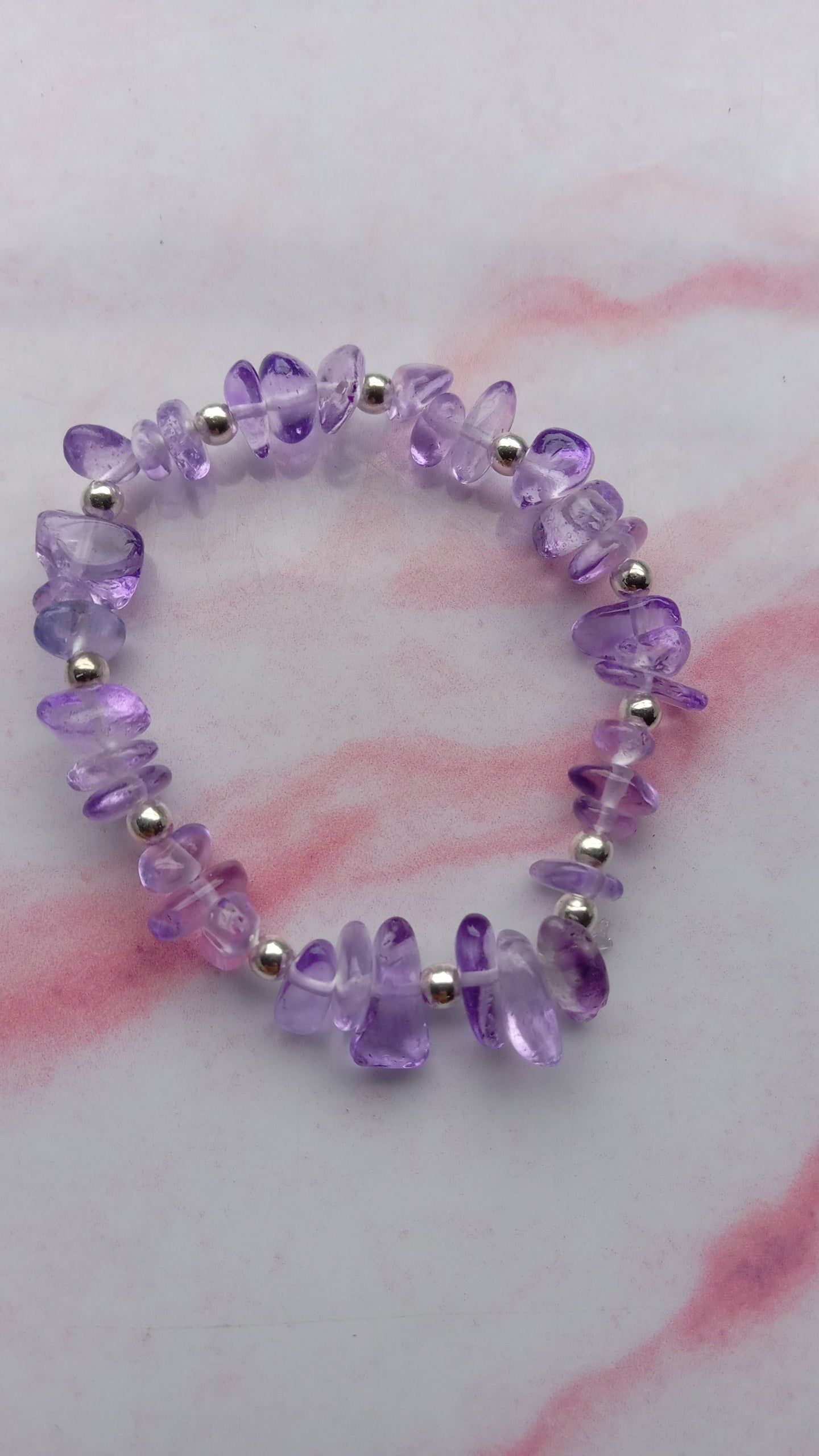 Amethyst Crystal Stone Bracelet