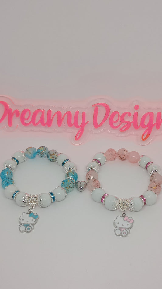 Kitty Charm Bracelet Set