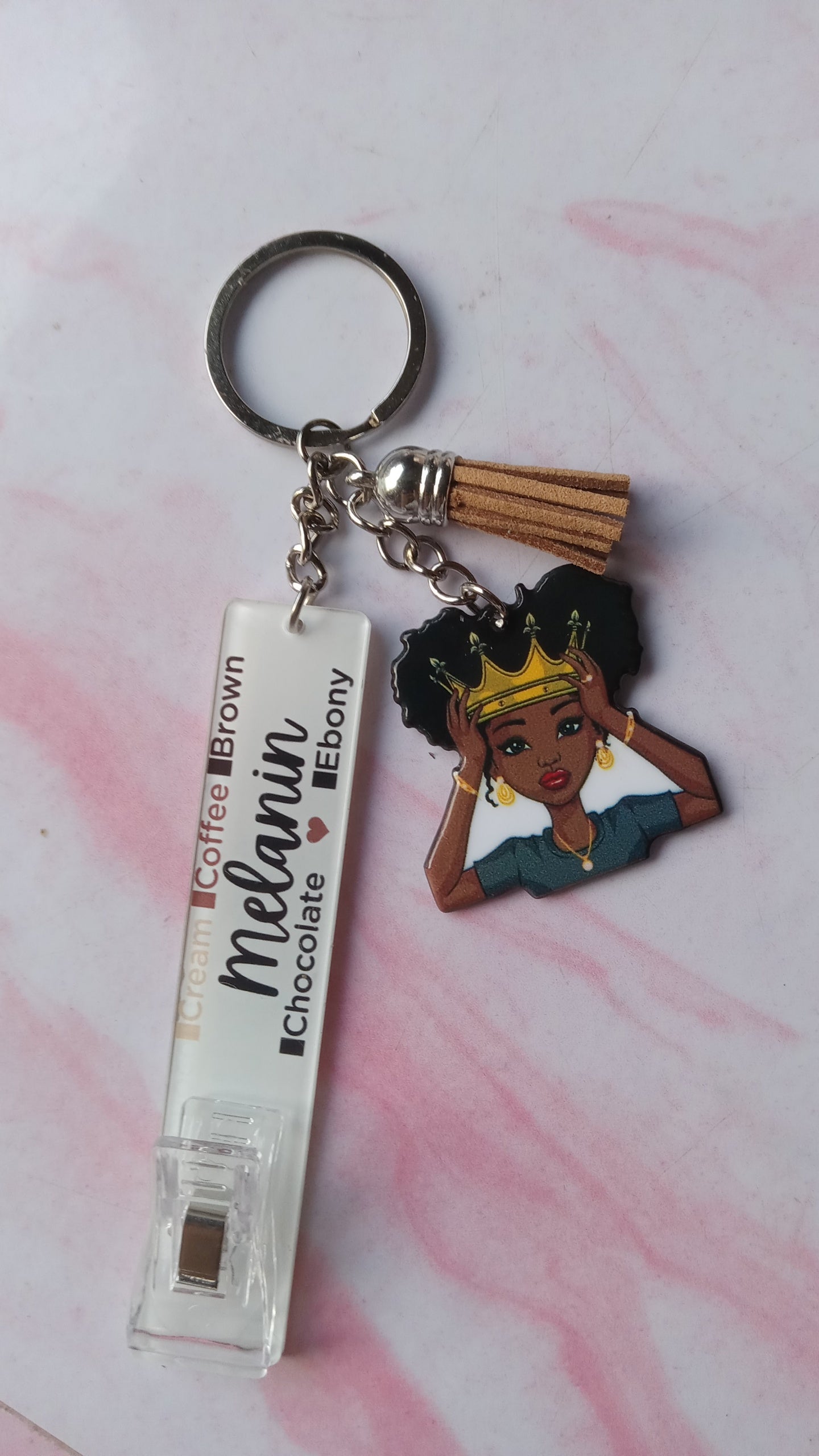 Melanin Key Chain