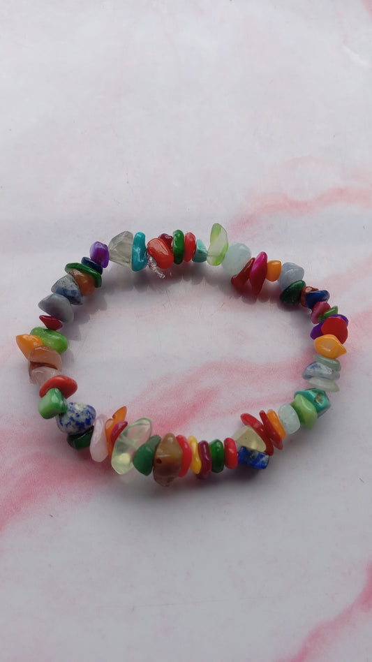 Rainbow Crystal Stone Bracelet