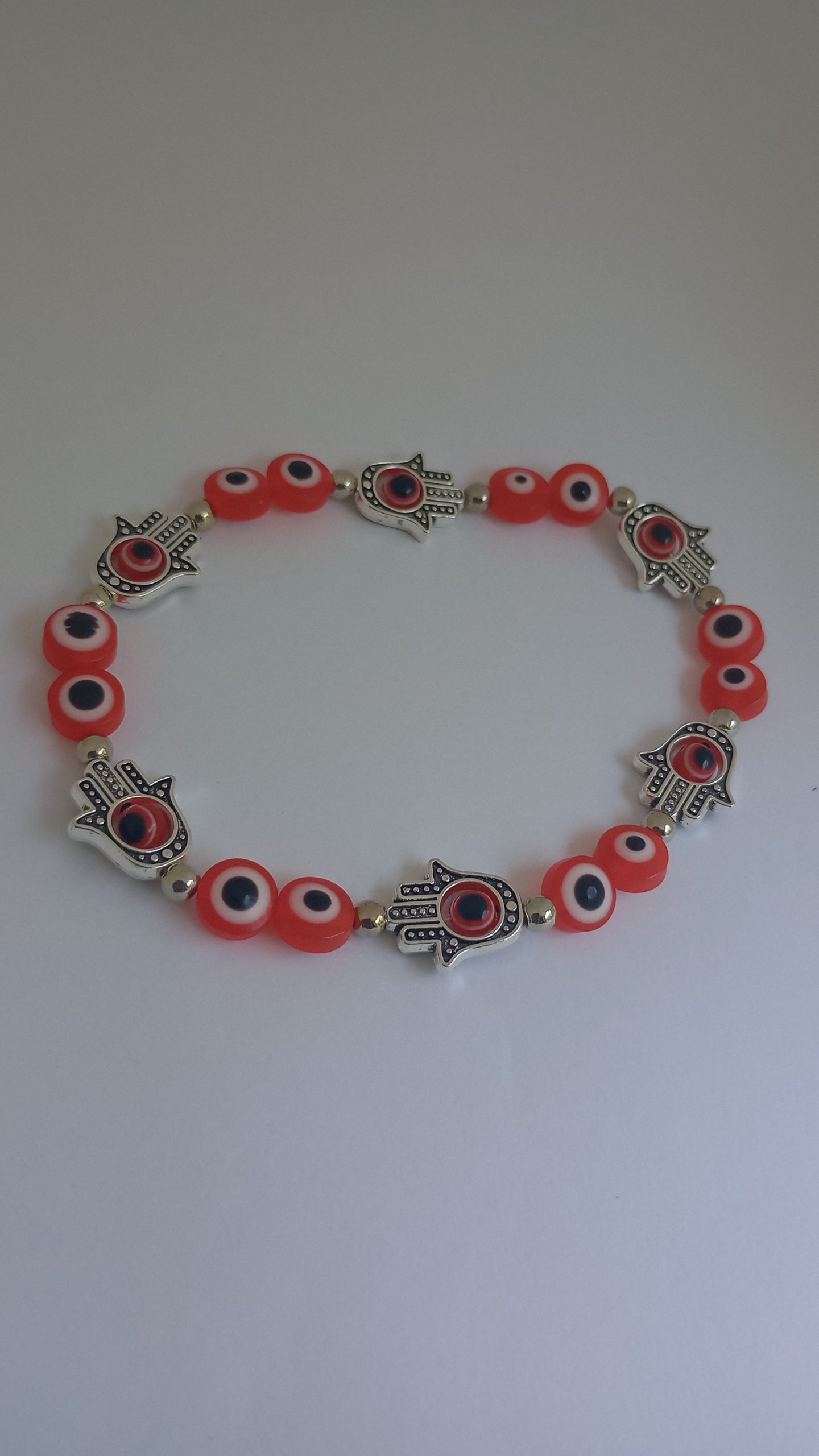 Red Eye Beaded Bracelet