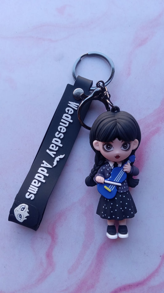 Wednesday Addams Key Chain