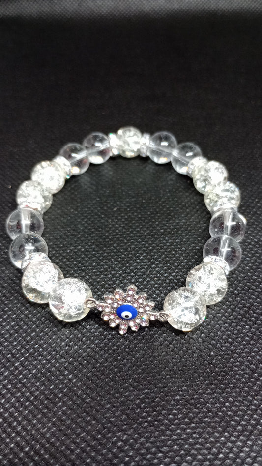 Blue Eye Beaded Bracelet