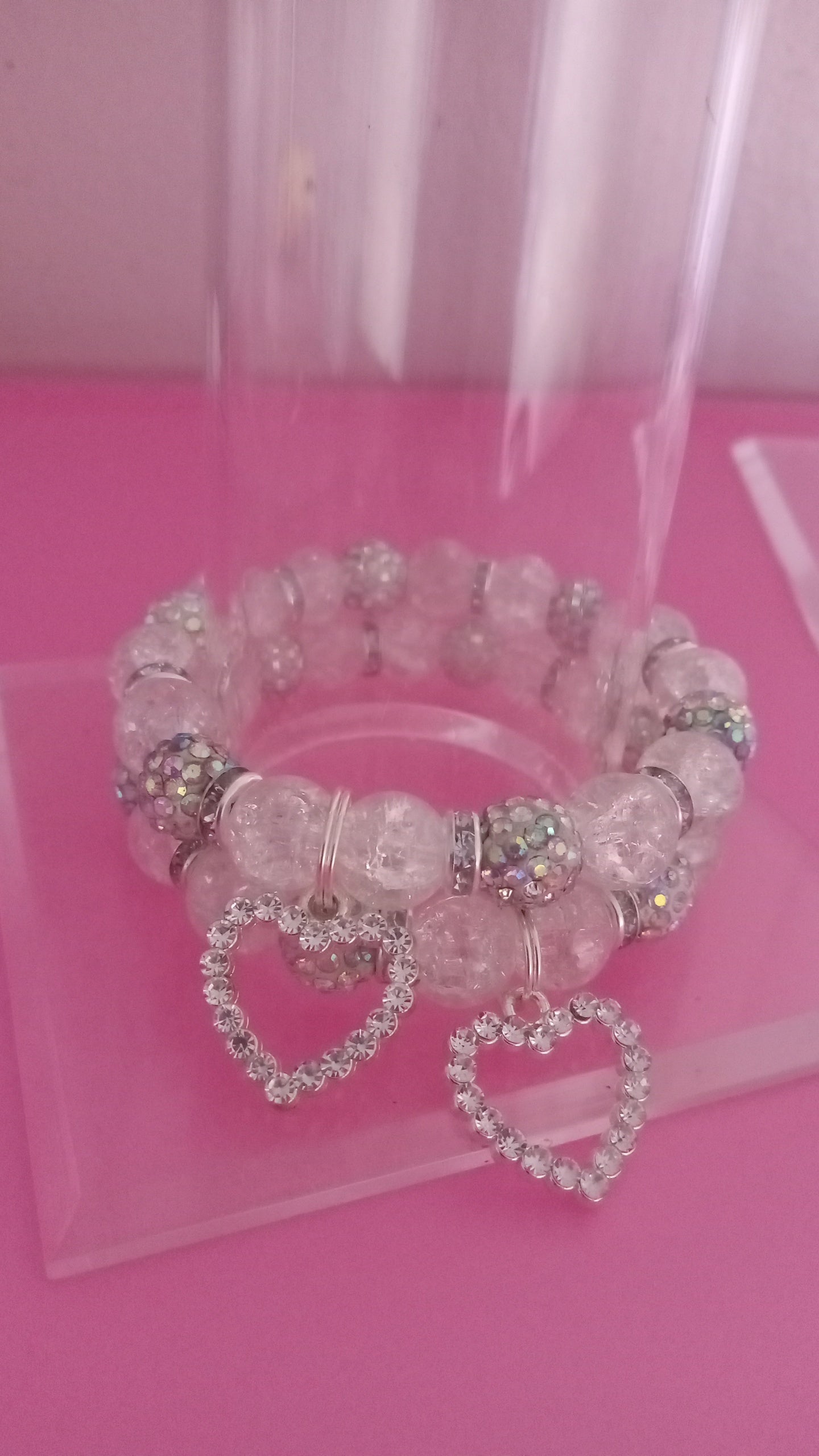 Silver Heart Charm Bracelet