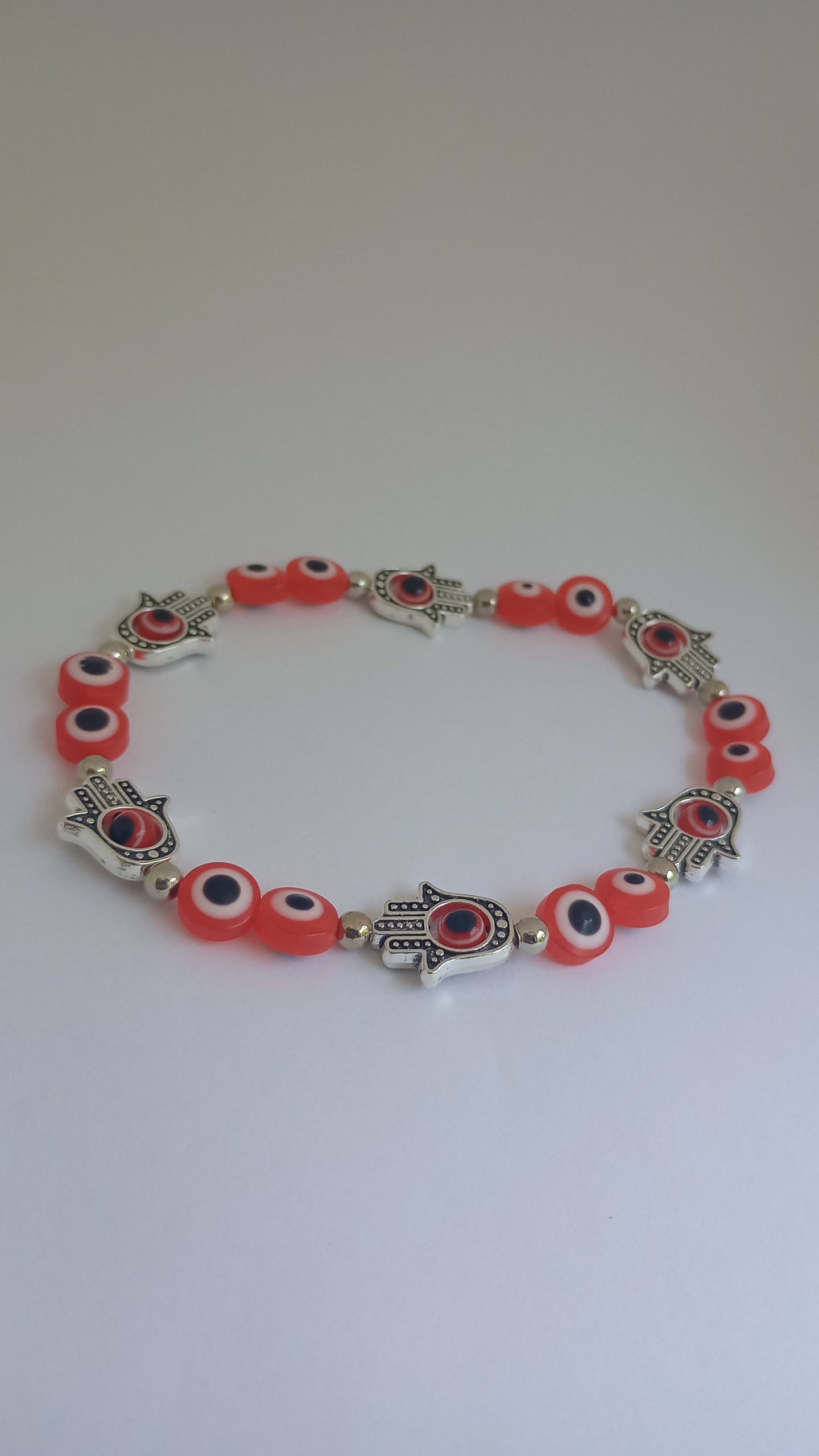 Red Eye Beaded Bracelet