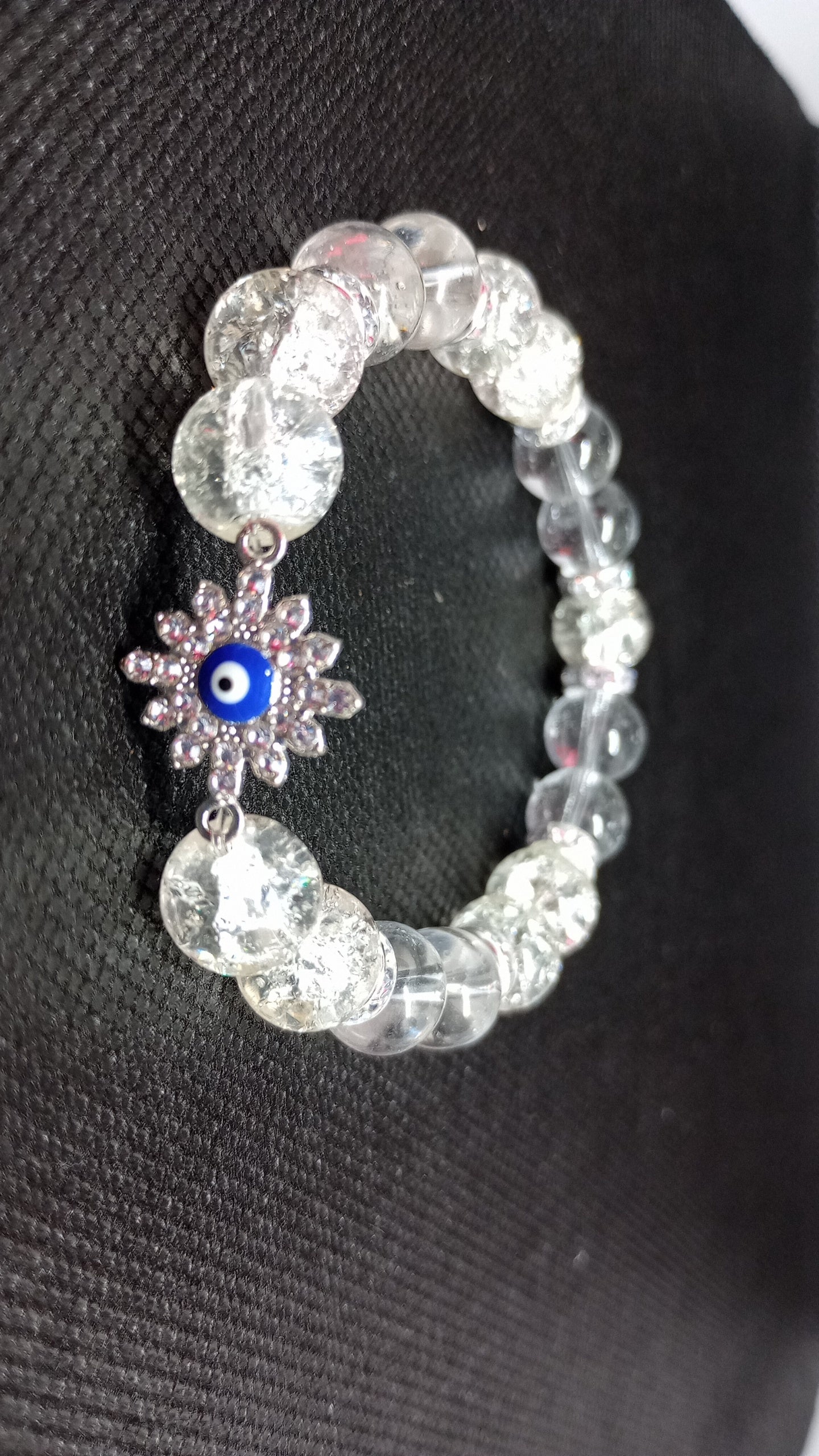 Blue Eye Beaded Bracelet