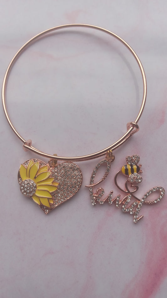 Bee Kind Bling Bangle Bracelet