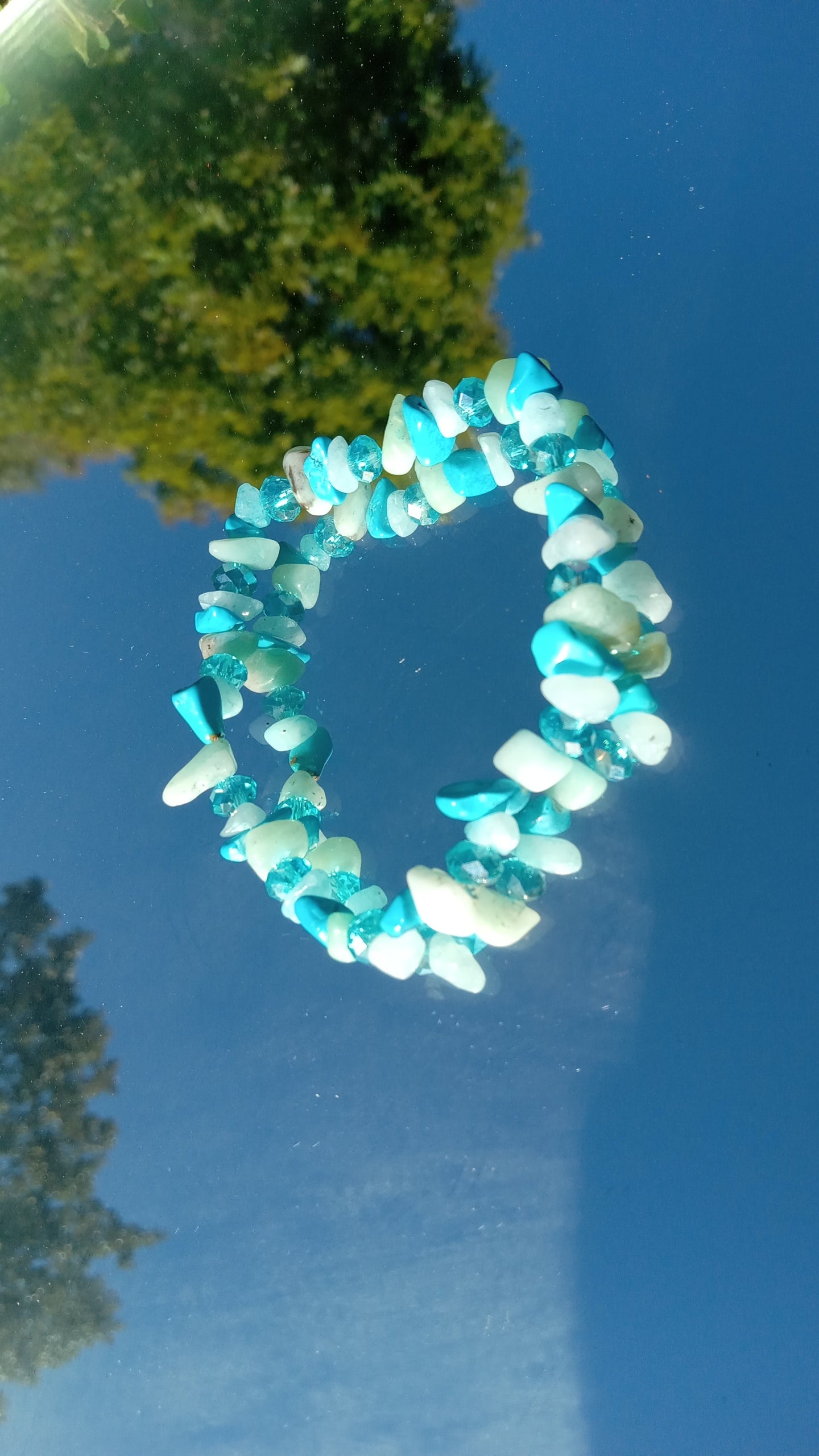 Blue Sodalite Crystal Stone Bracelet