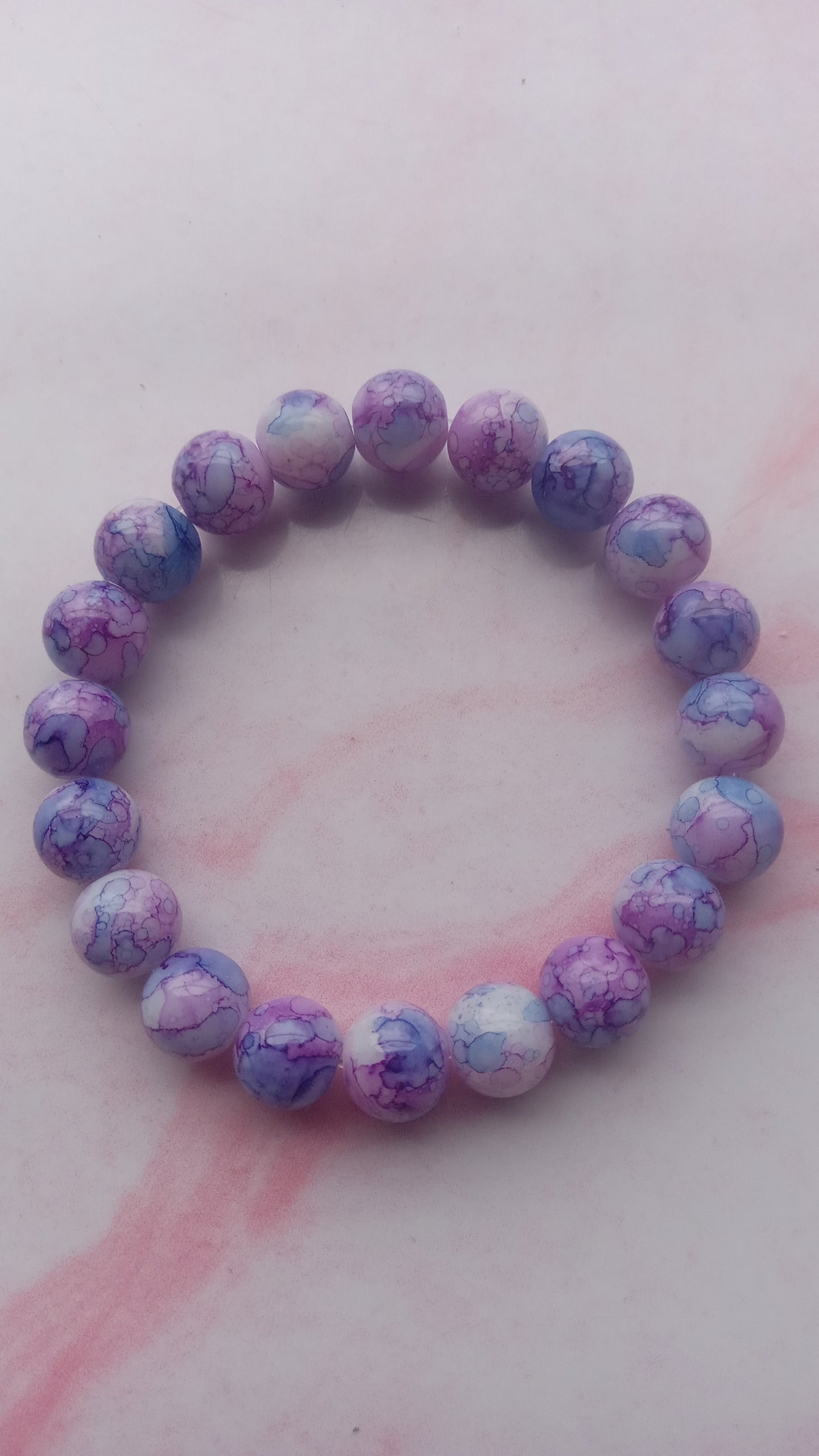 Lavender Burst Beaded Bracelet