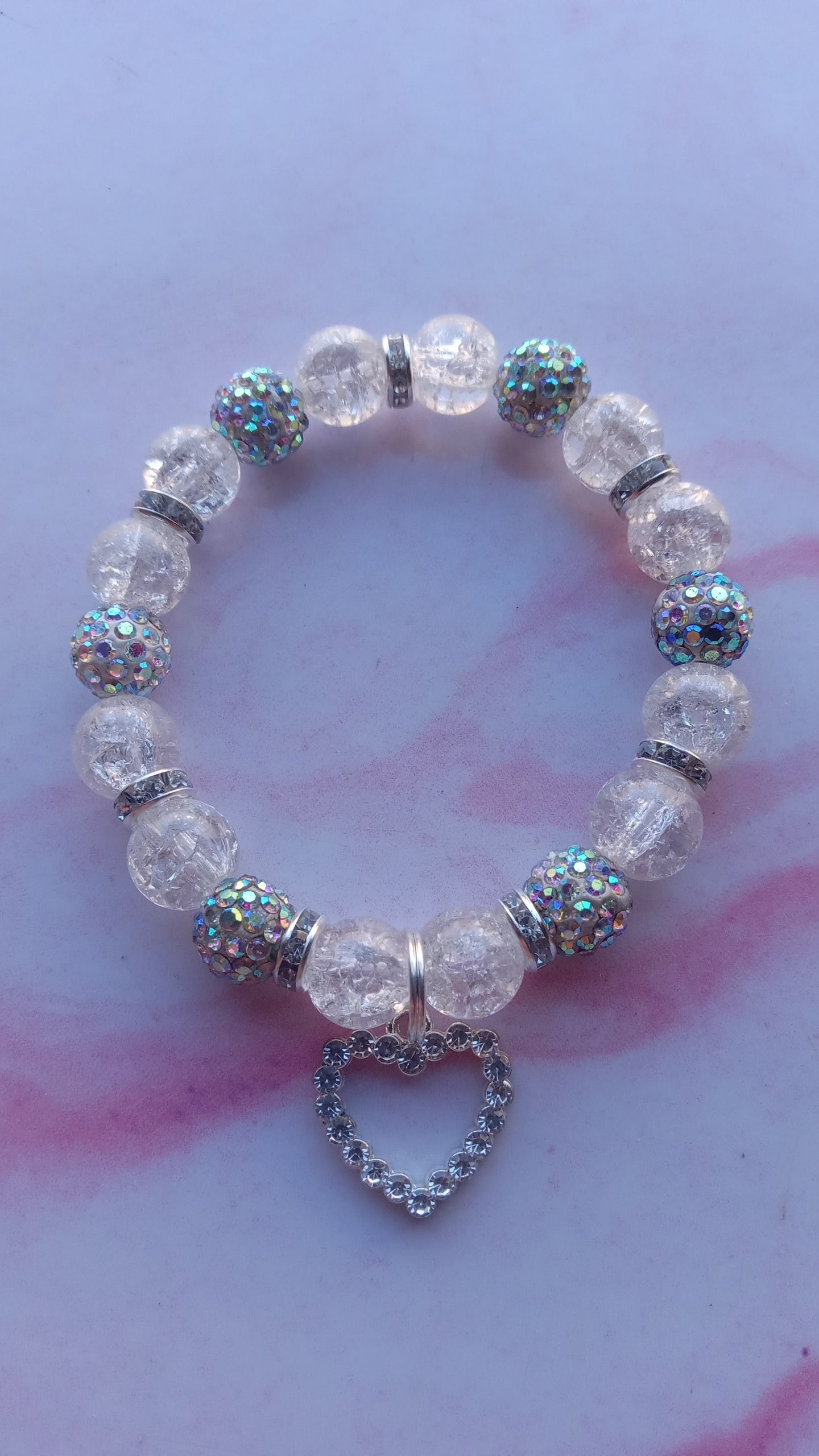 Silver Heart Charm Bracelet