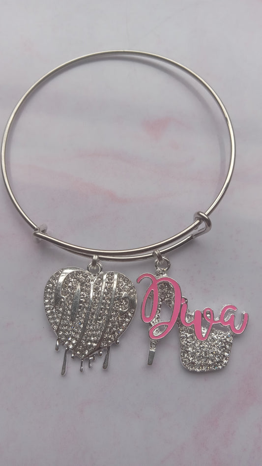 Diva Drip Bling Bangle Bracelet