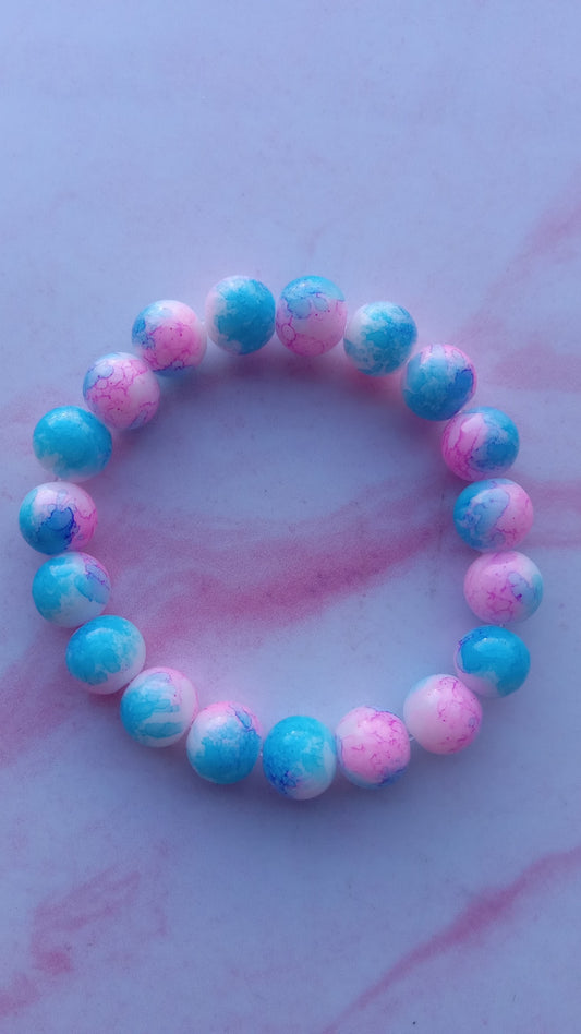 Bubble Gum Beaded Bracelet