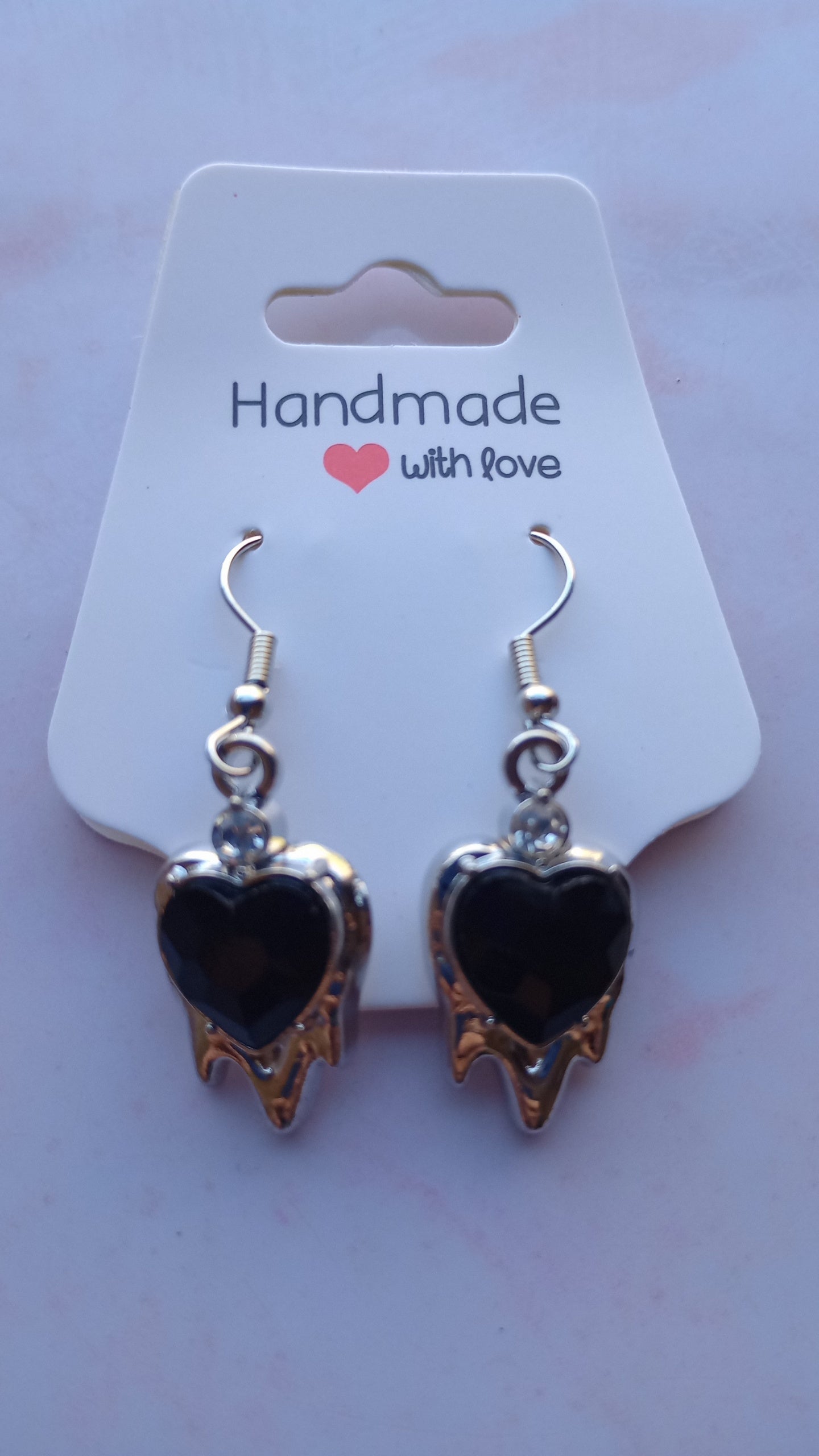 Heart Drip Ear Rings