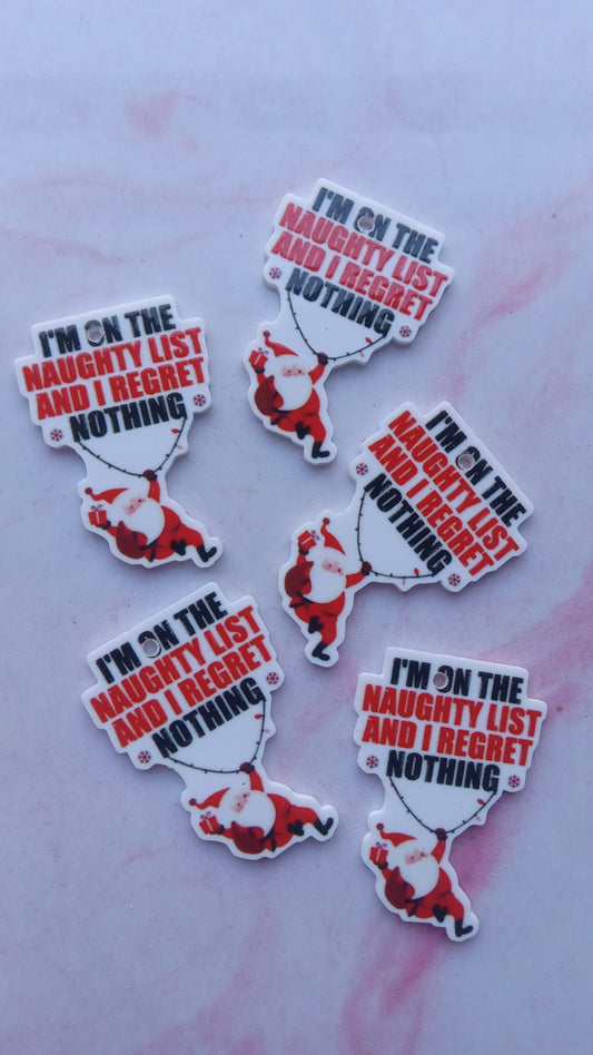 Naughty List Charms (5 pack)