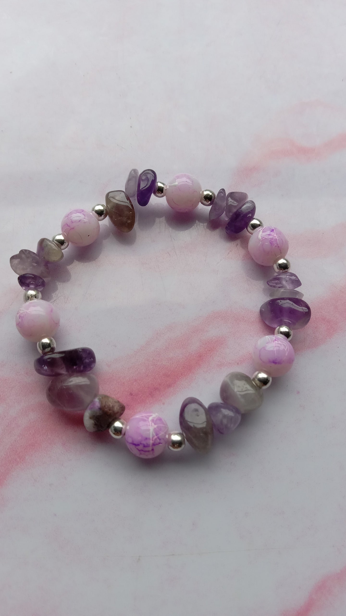 Amethyst Crystal Stone Bracelet