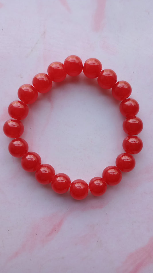 Cherry Drop Beaded Bracelet