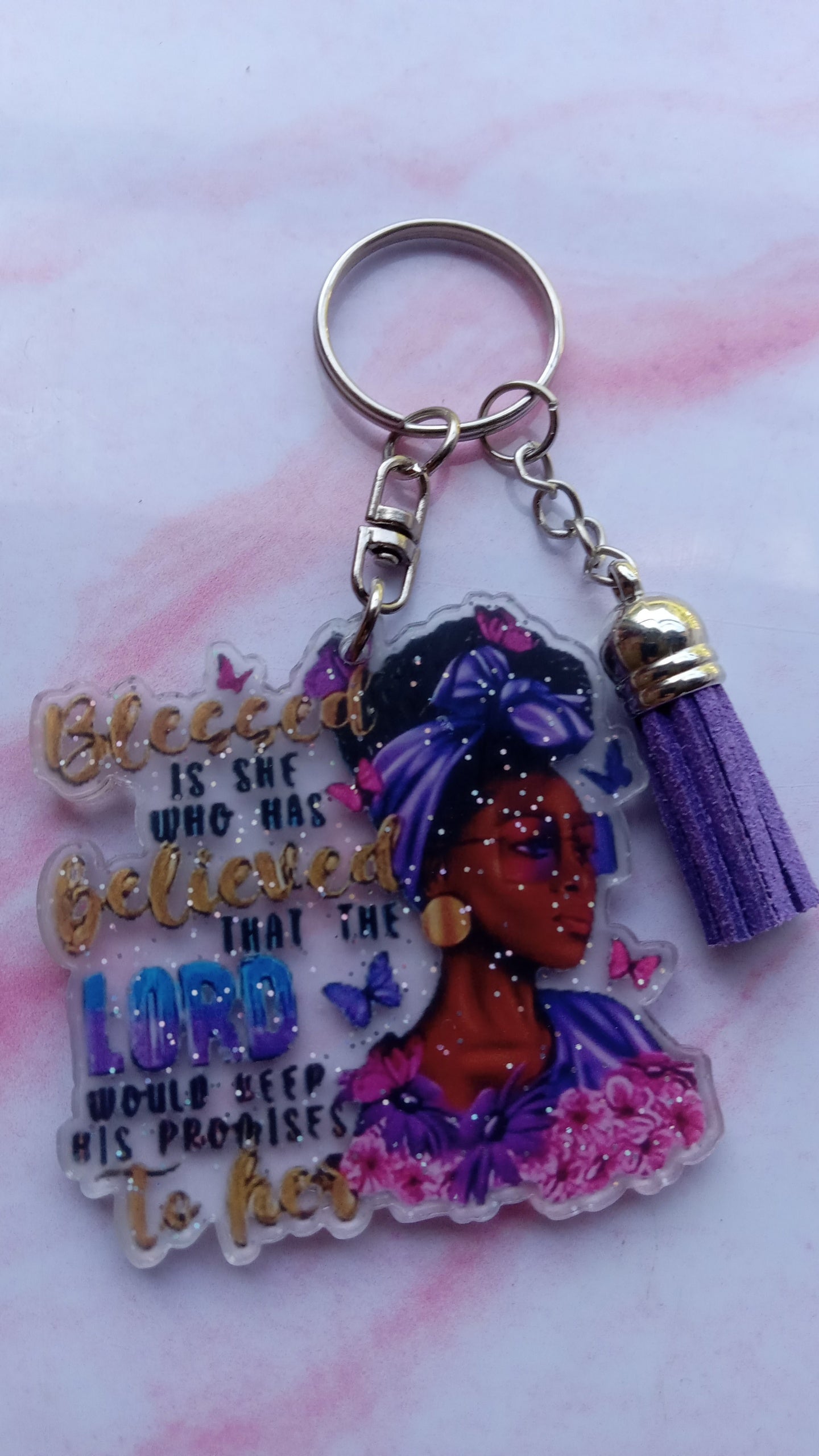 Blessed Girl Keychain