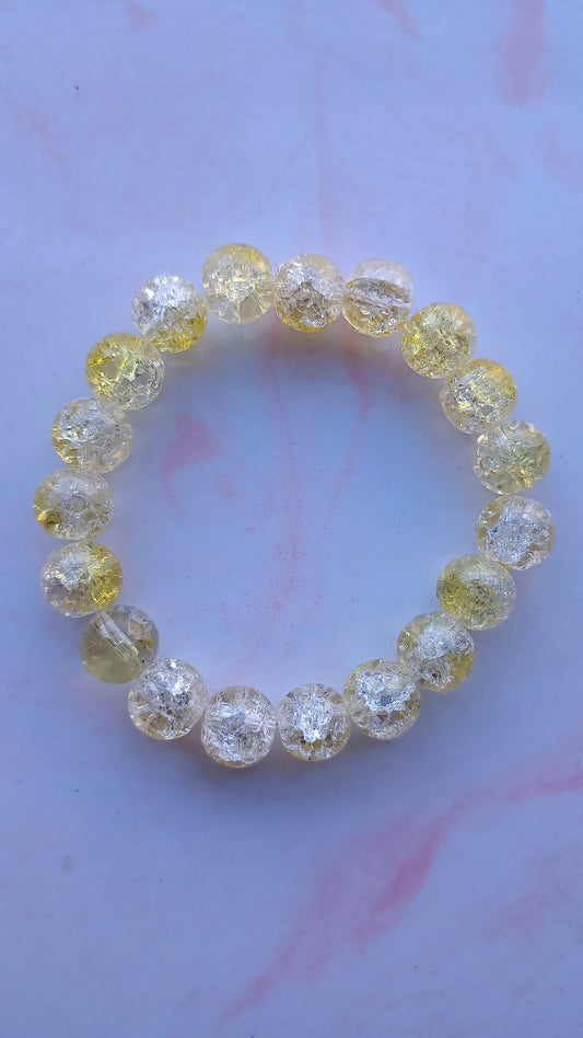 Iced Lemonade Beaded Bracelet