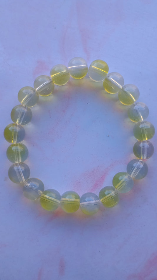 Lemon Water Beaded Bracelet