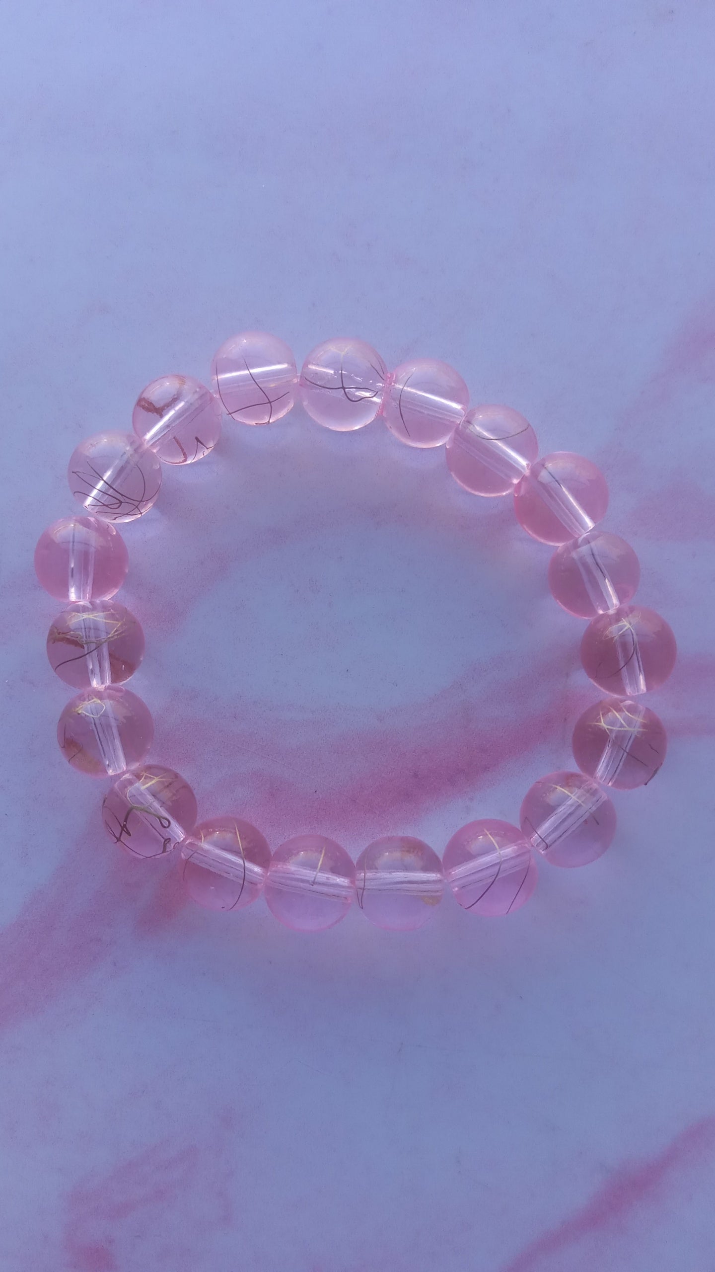 Pink Princess Beaded Bracelet