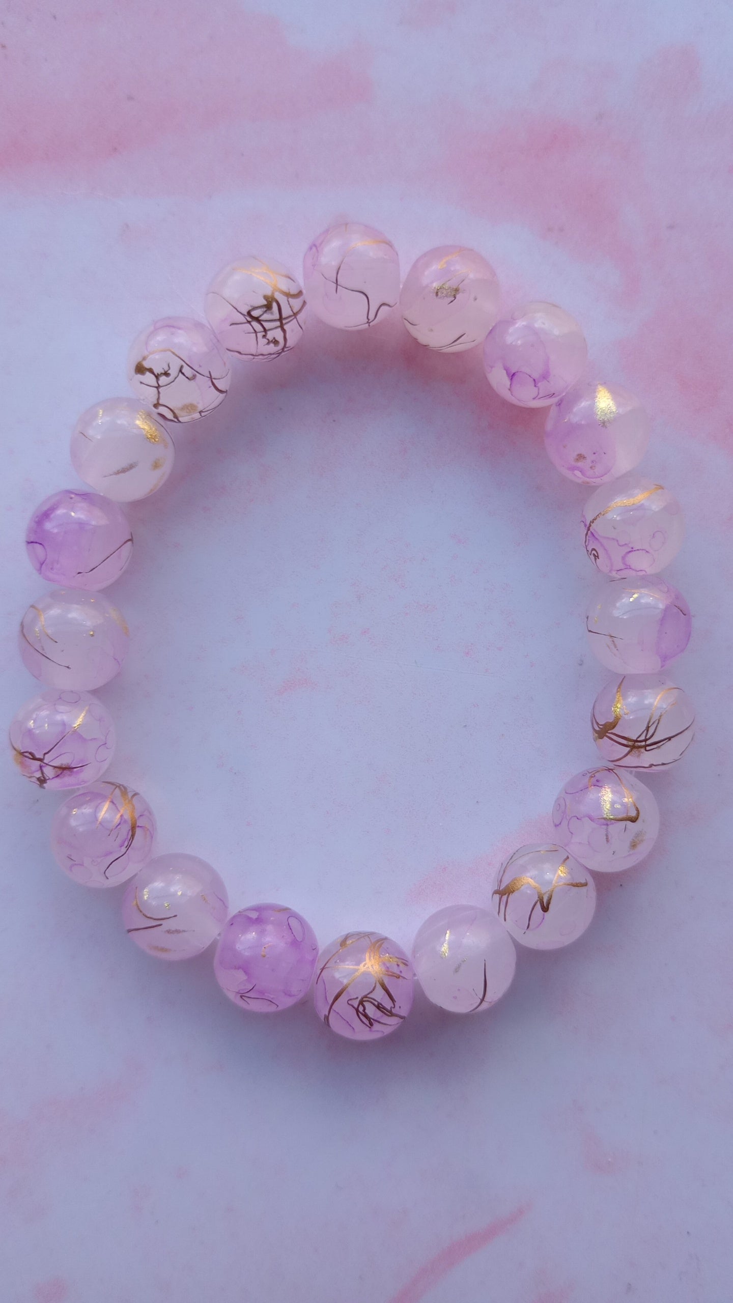 Purple Fairy Beaded Bracelet