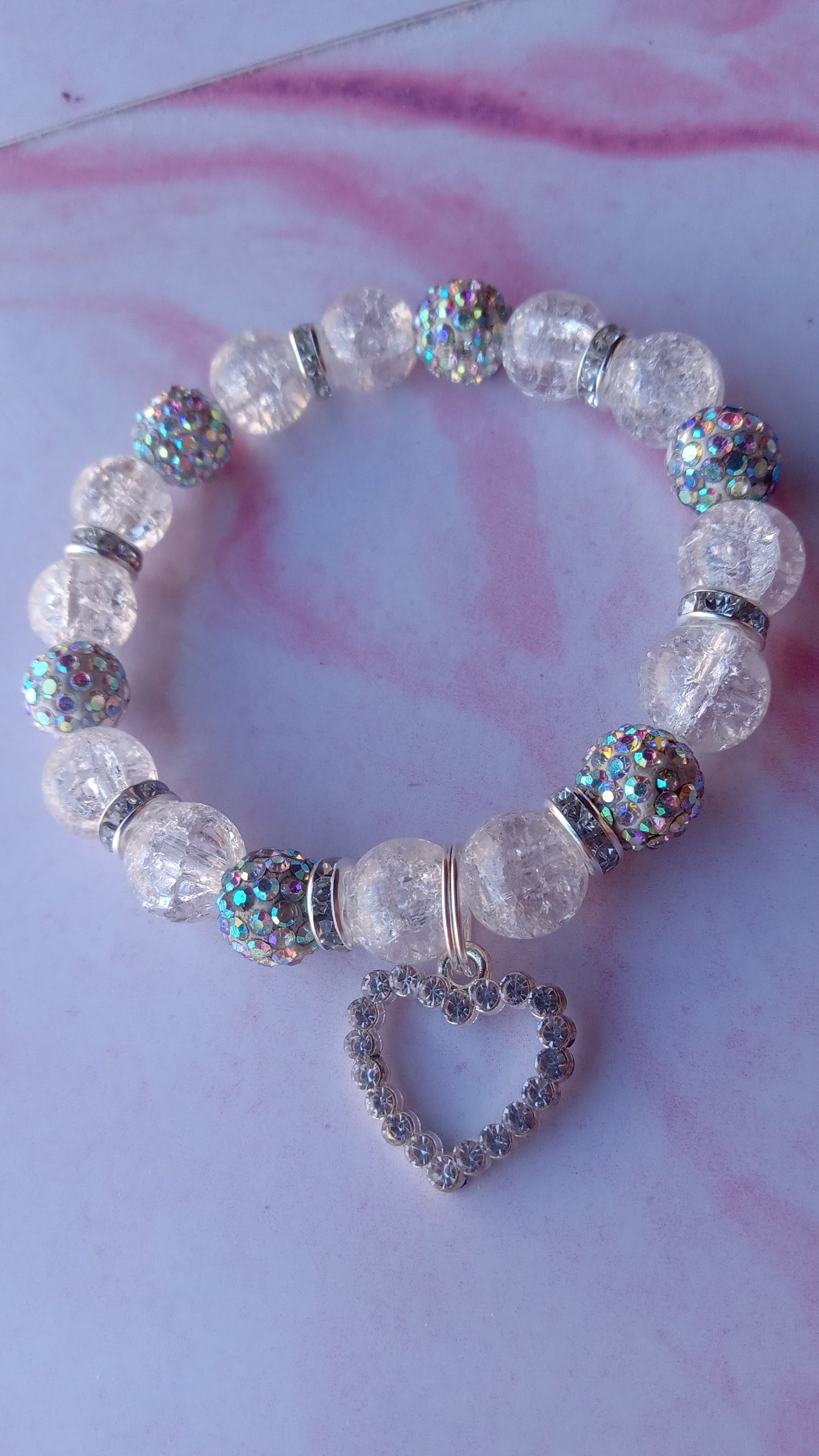 Silver Heart Charm Bracelet