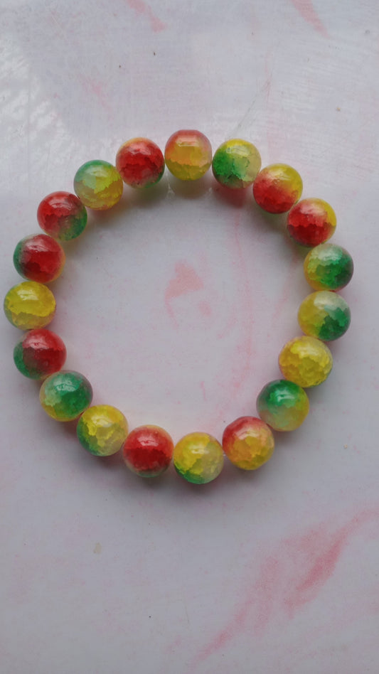 Rasta Beaded Bracelet