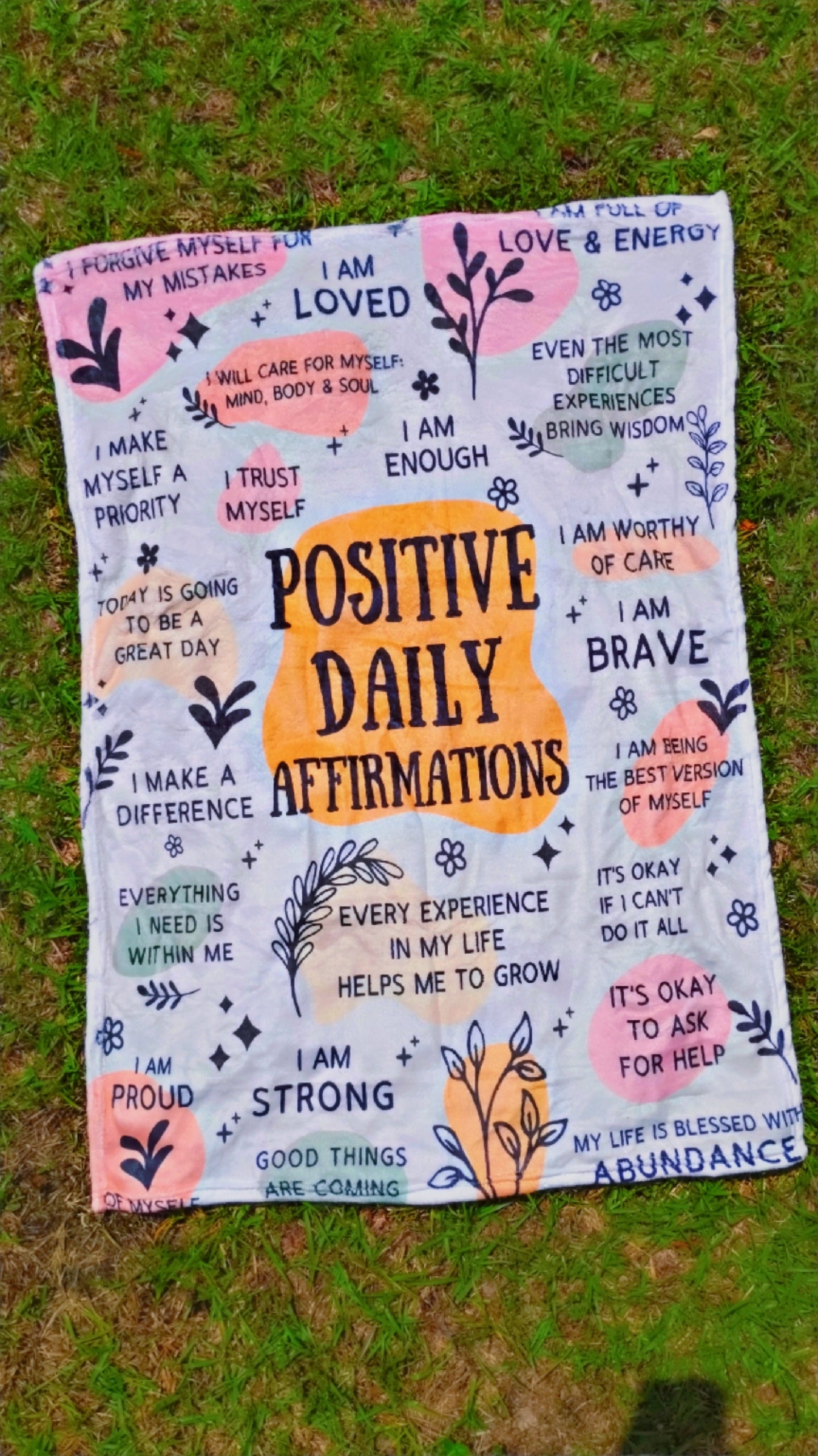 Positive Daily Affirmations Kid's Blanket